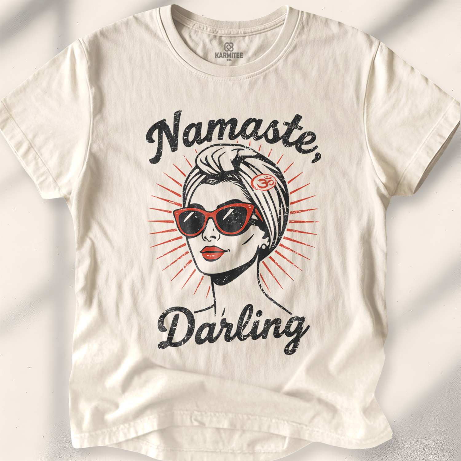 Namaste, Darling T-shirt - Natural