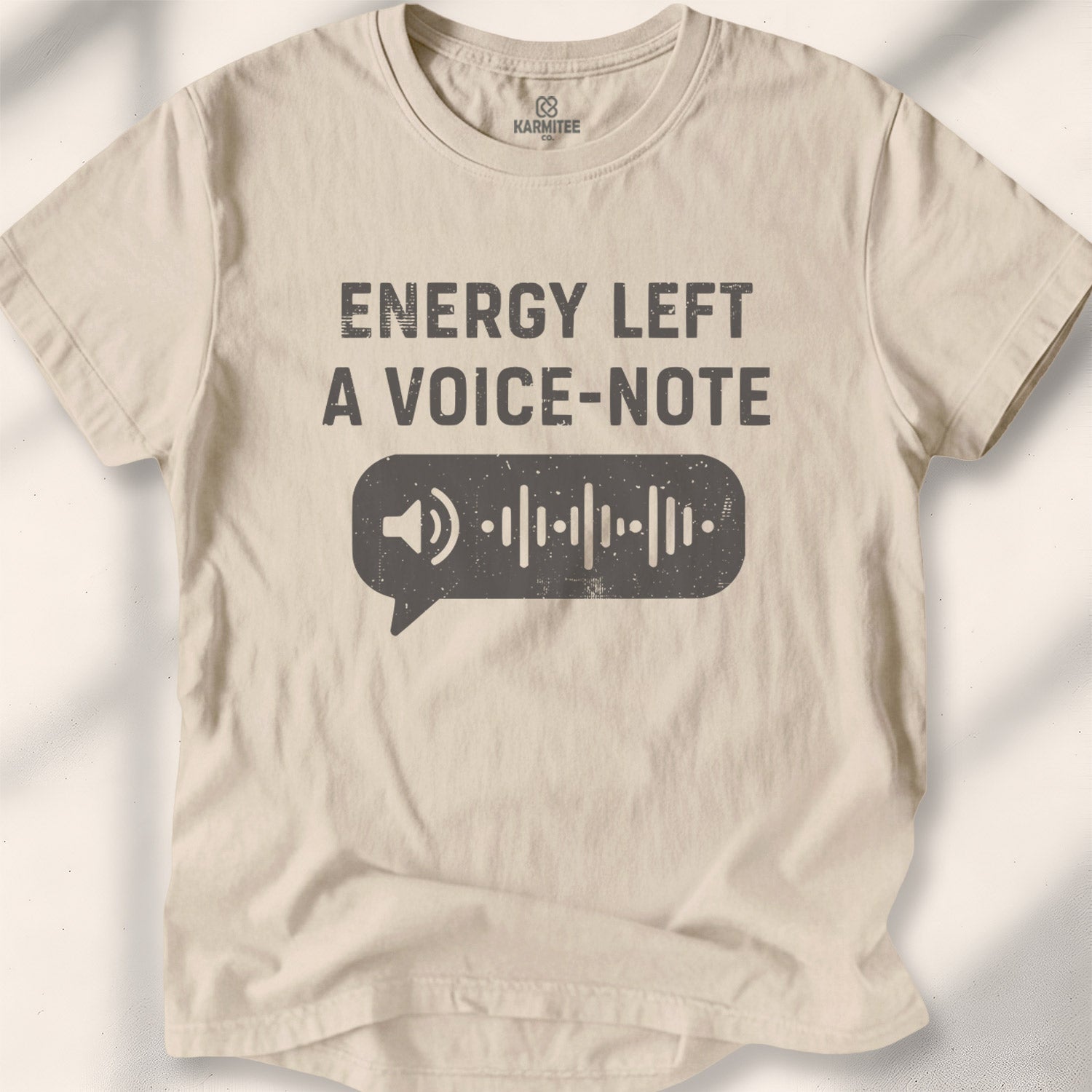 Energy Left A Voice-Note Tee