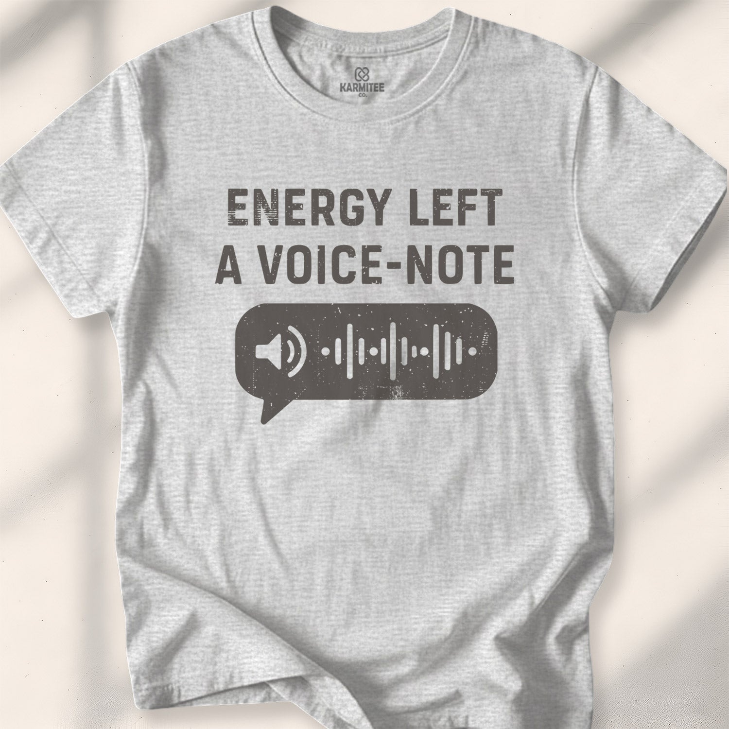 Energy Left A Voice-Note Tee