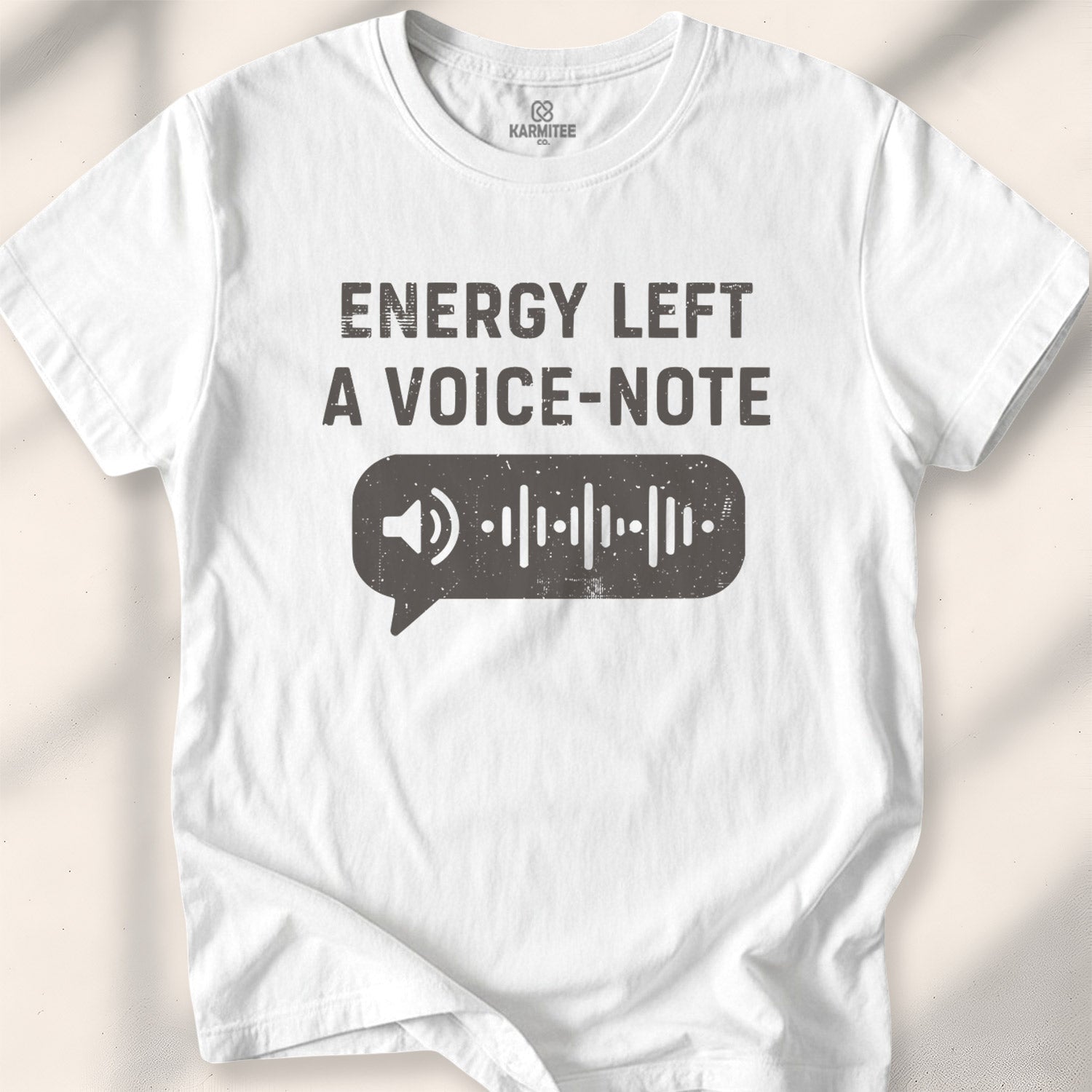 Energy Left A Voice-Note Tee