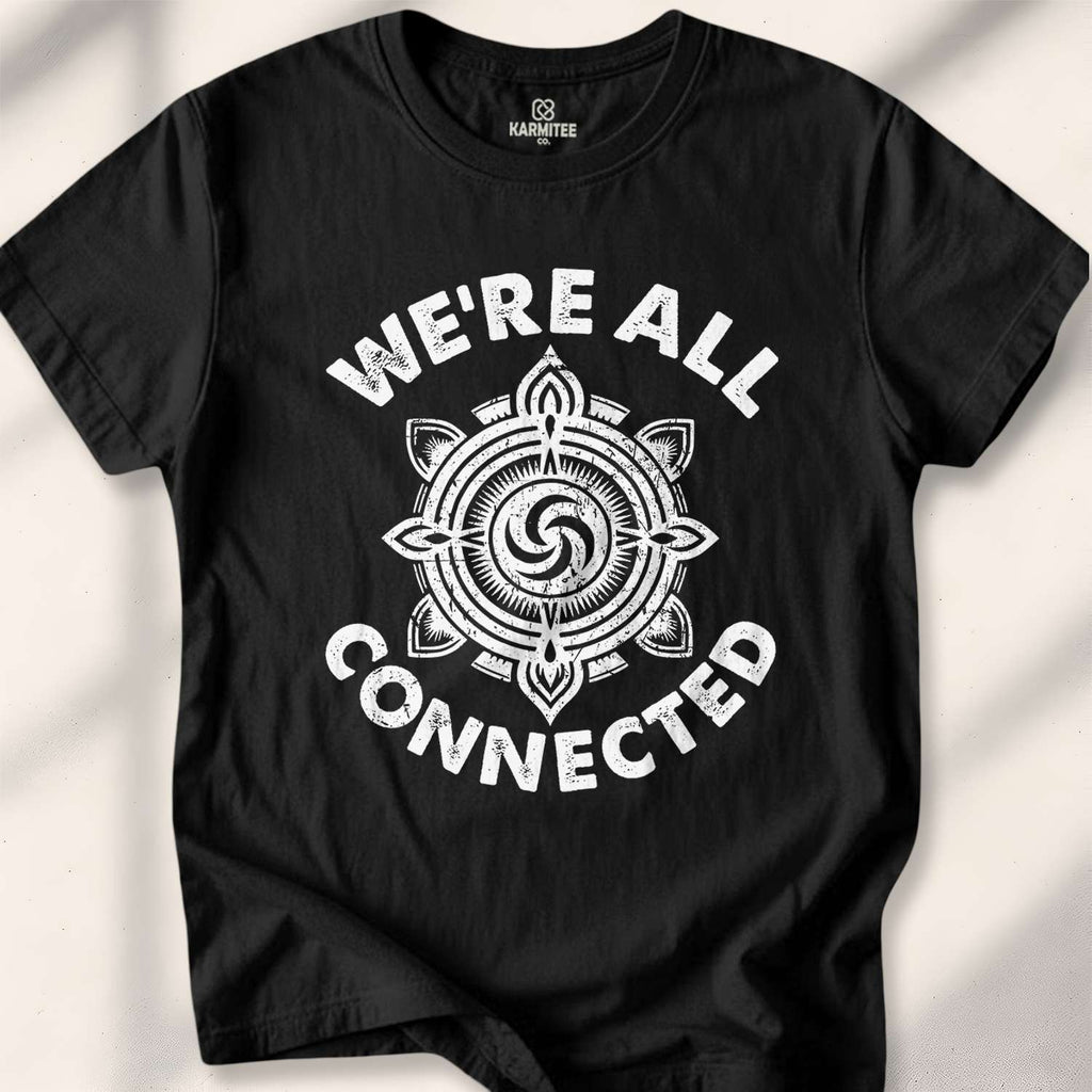 We Are all Connected T-shirt - Black