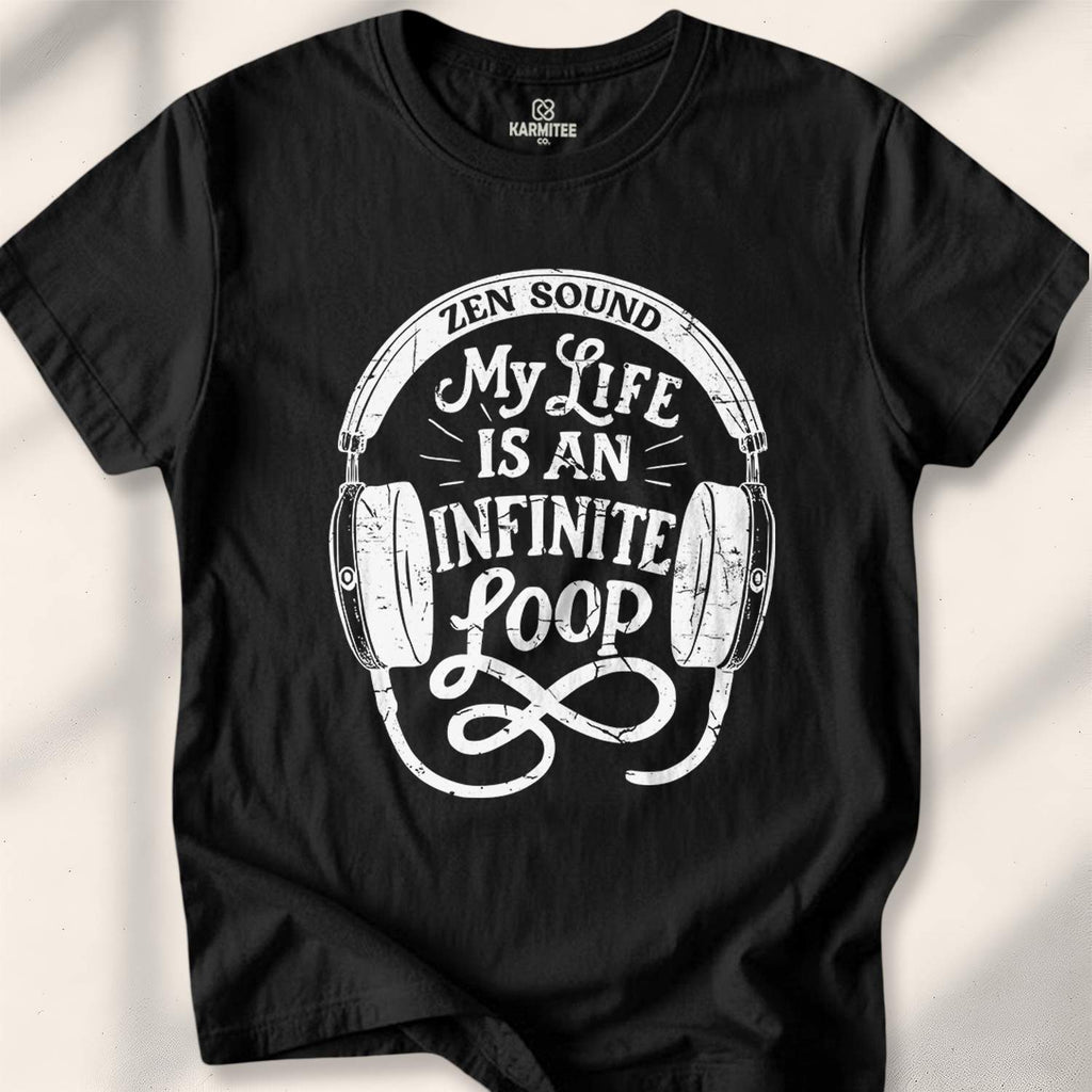 My Life Is An Infinite Loop T-shirt - Black