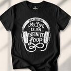 My Life Is An Infinite Loop T-shirt - Black