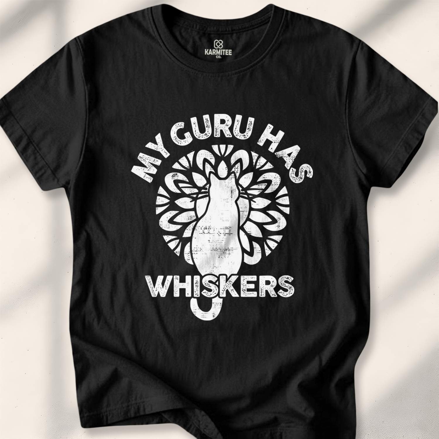 My Guru Has Whiskers T-shirt - Black