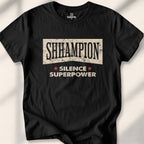 Shhhampion T-shirt - Black