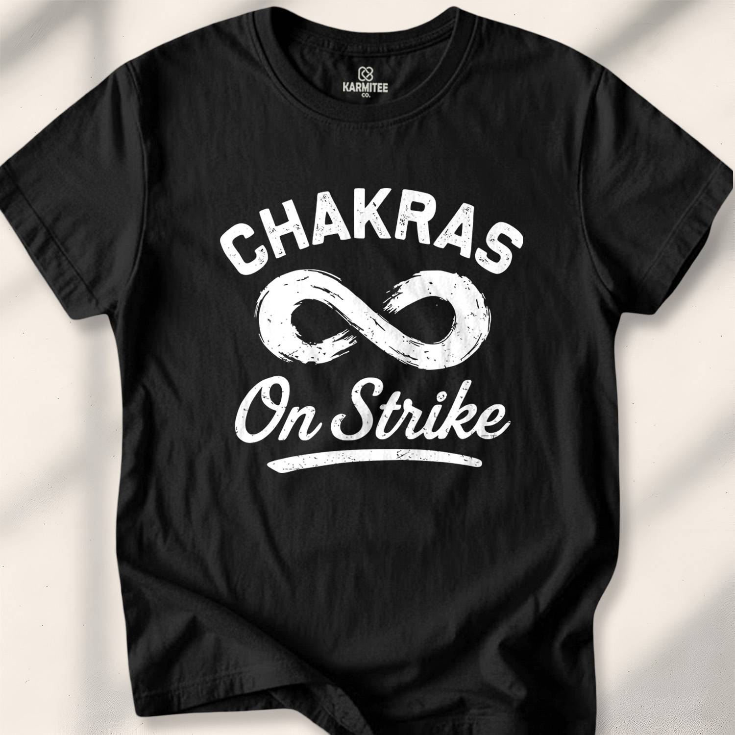 Chakras On Strike T-shirt - Black