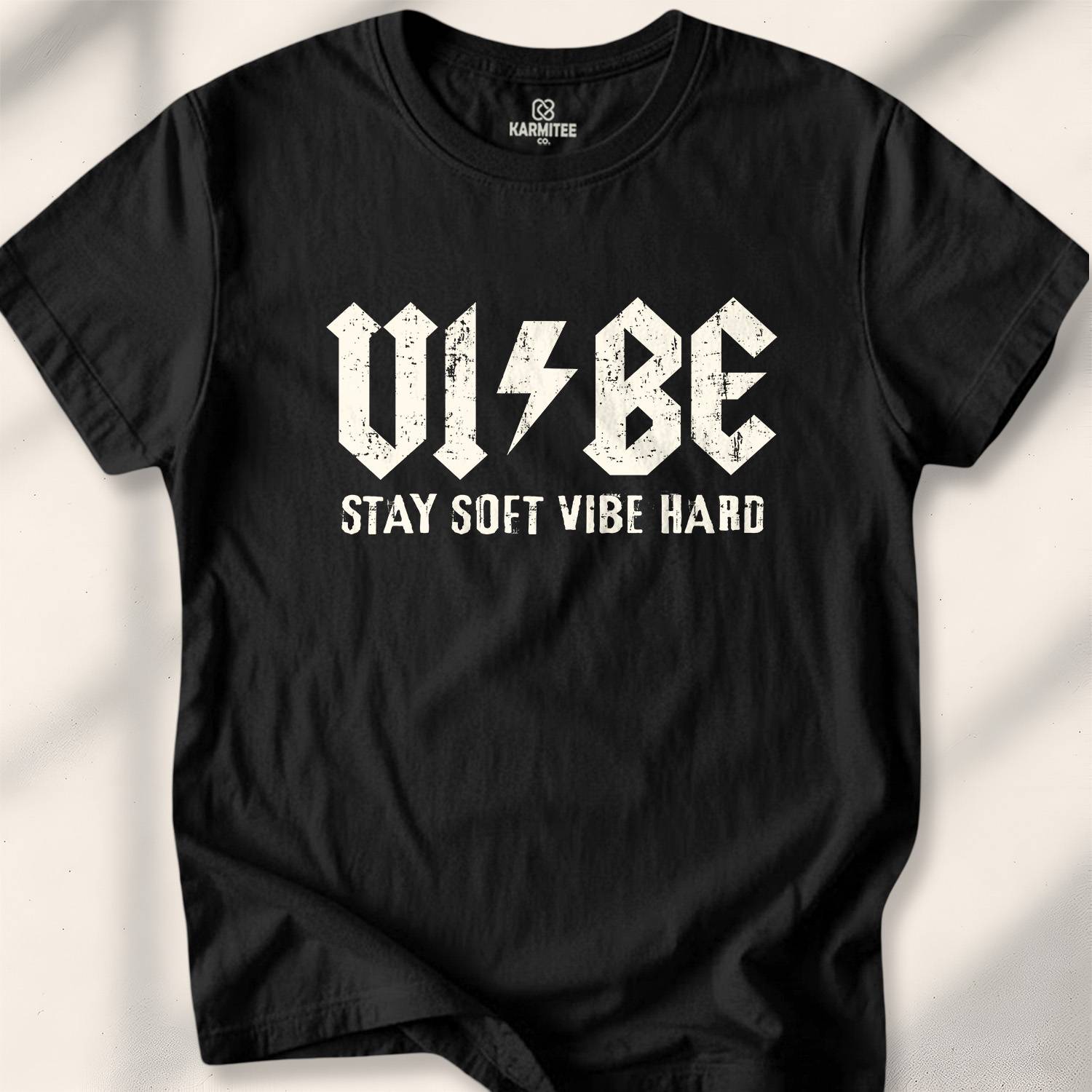 Vibe (Stay Soft Vibe Hard) T-shirt - Black