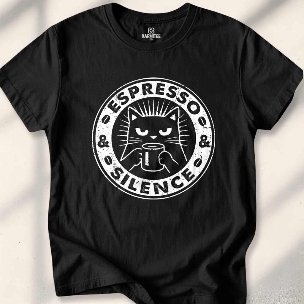 Espresso & Silence T-shirt - Black