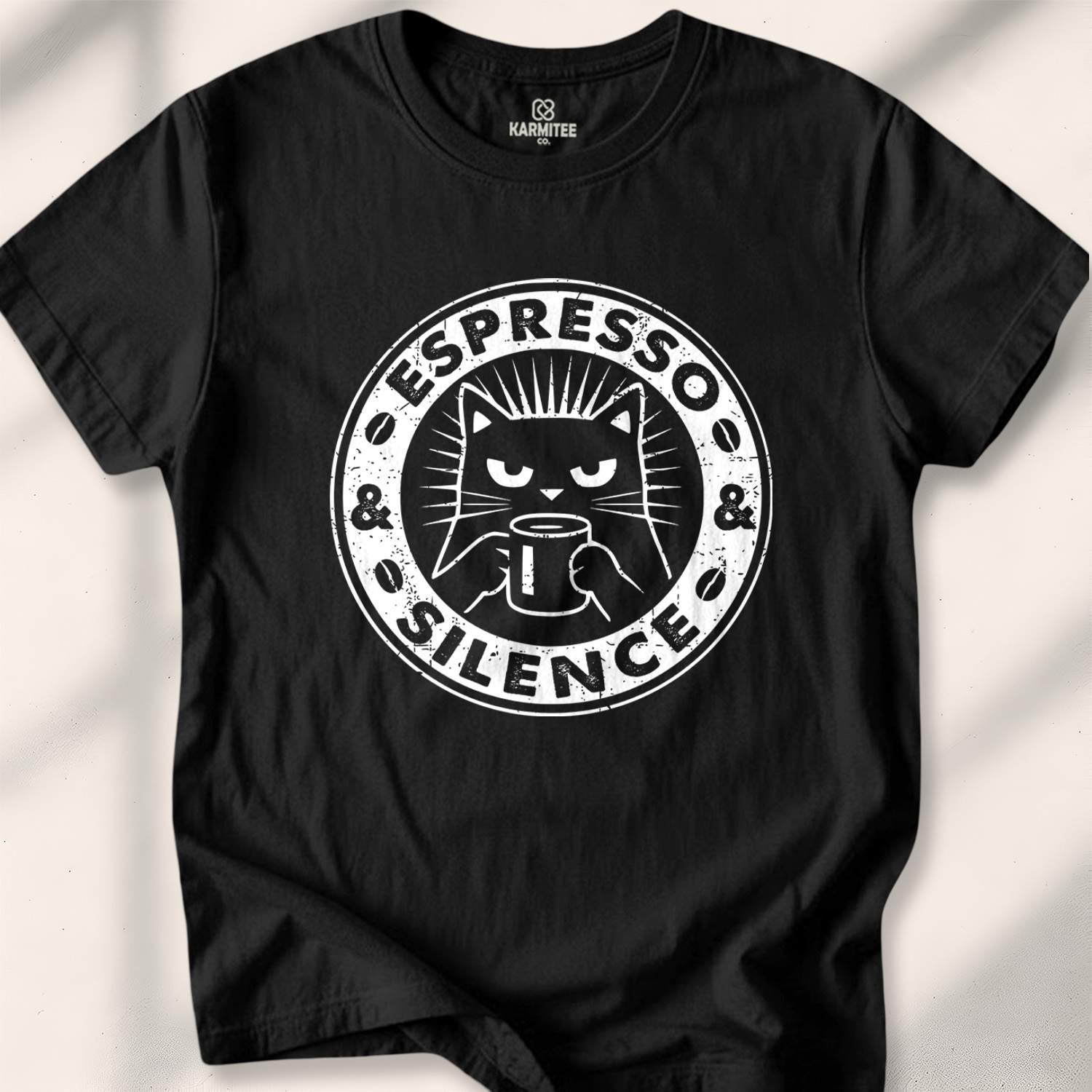 Espresso & Silence T-shirt - Black