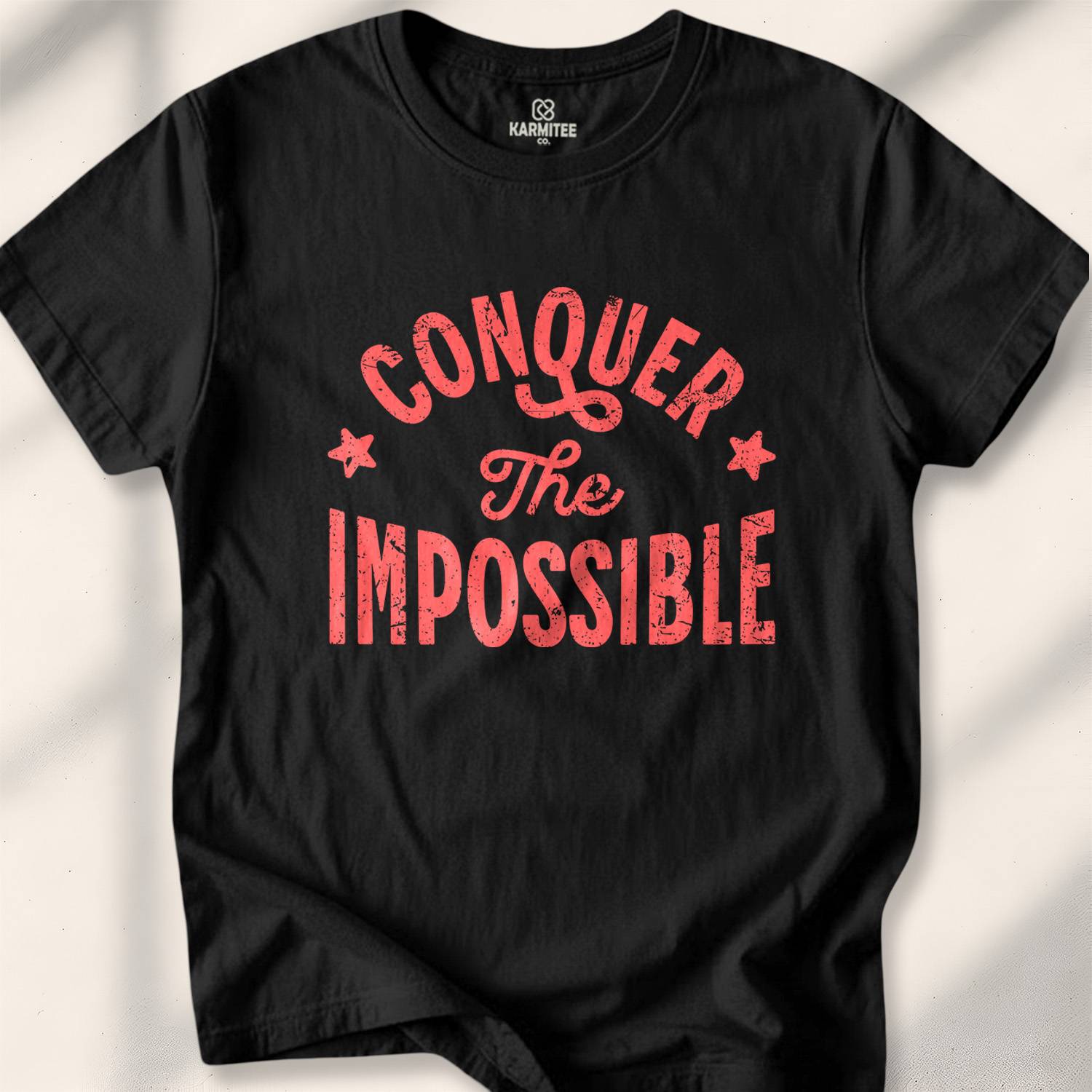 Conquer The Impossible T-shirt - Black