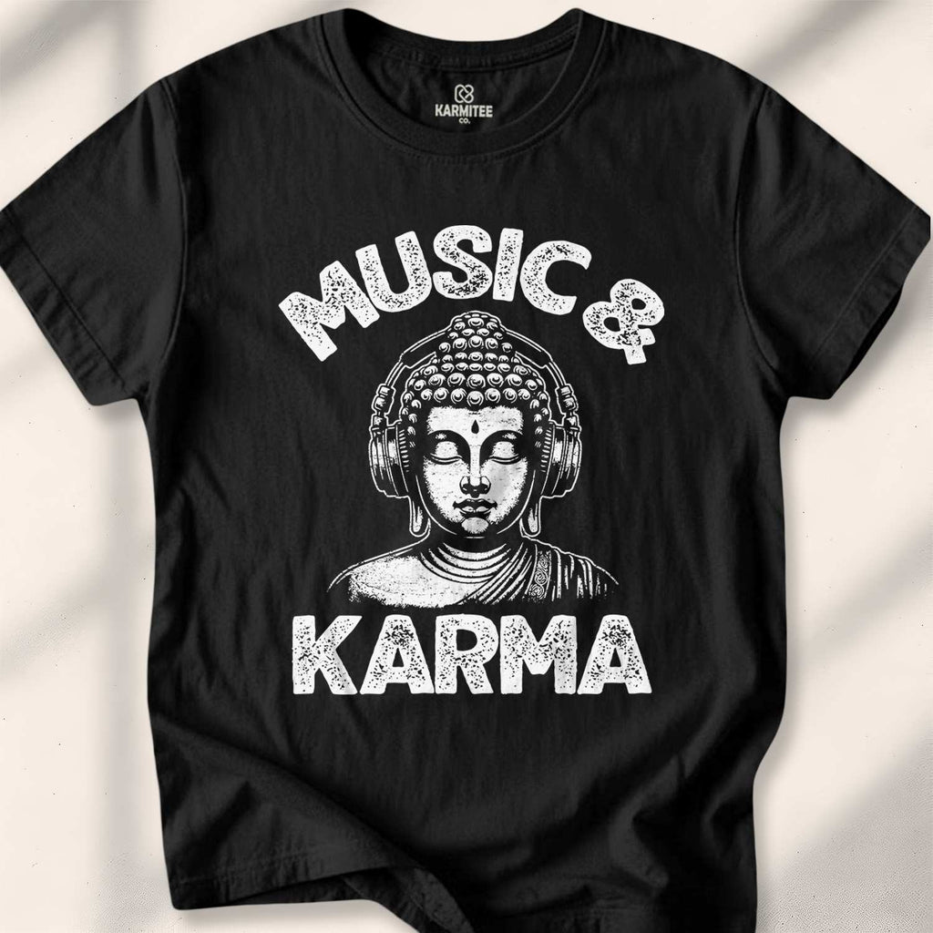 Music & Karma T-shirt - Black