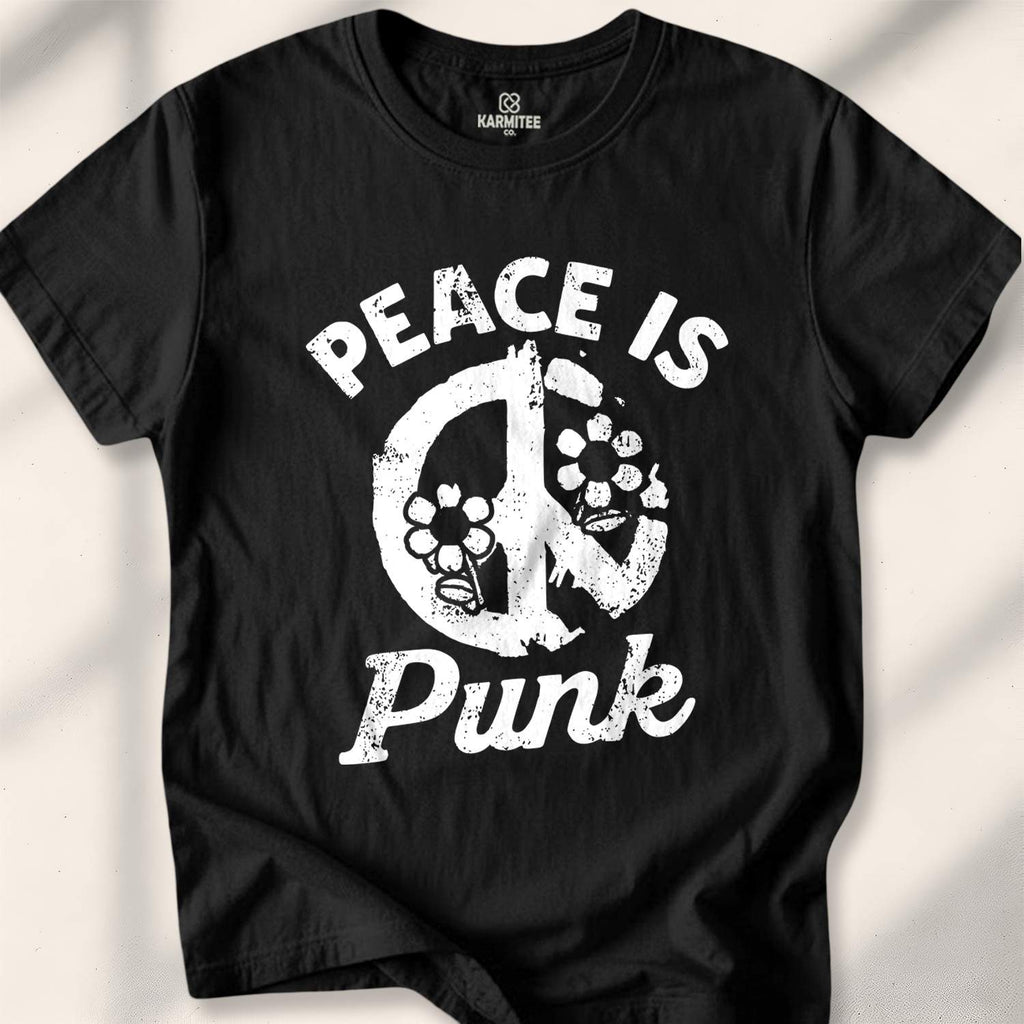 Peace Is Punk T-shirt - Black