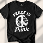 Peace Is Punk T-shirt - Black