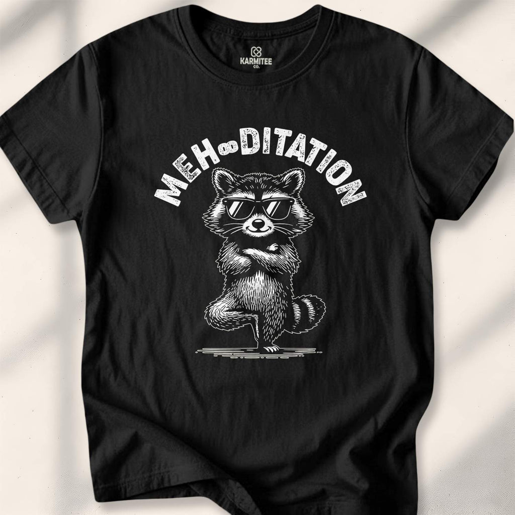 Meh-Ditation T-shirt - Black