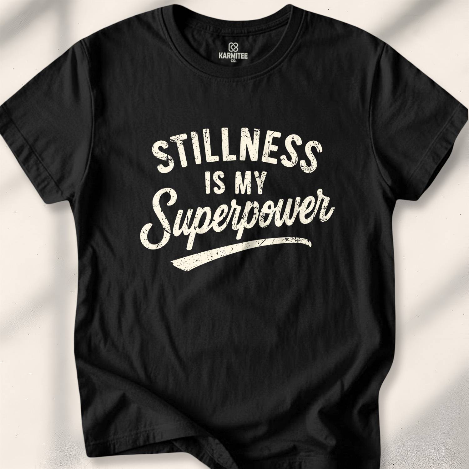 Stillness Is A Superpower T-shirt - Black