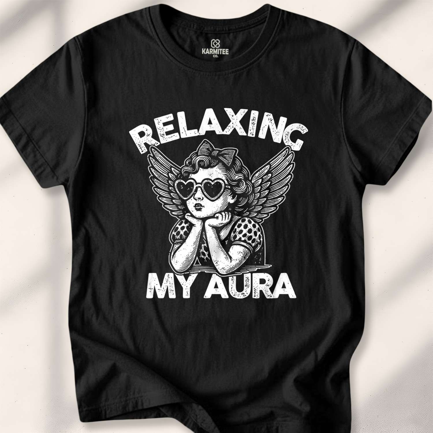 Relaxing My Aura T-shirt - Black