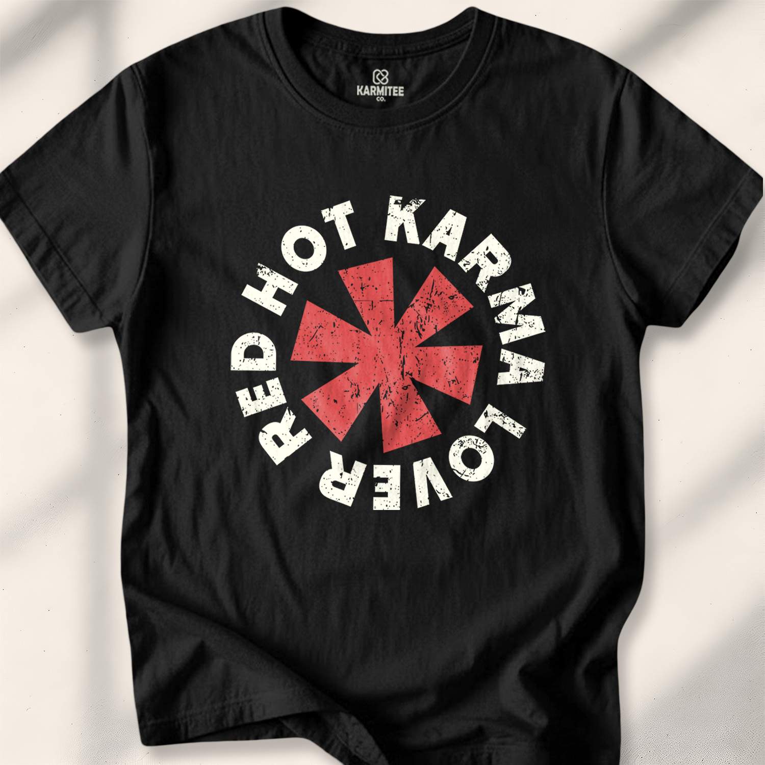 Red Hot Karma Lover T-shirt - Black