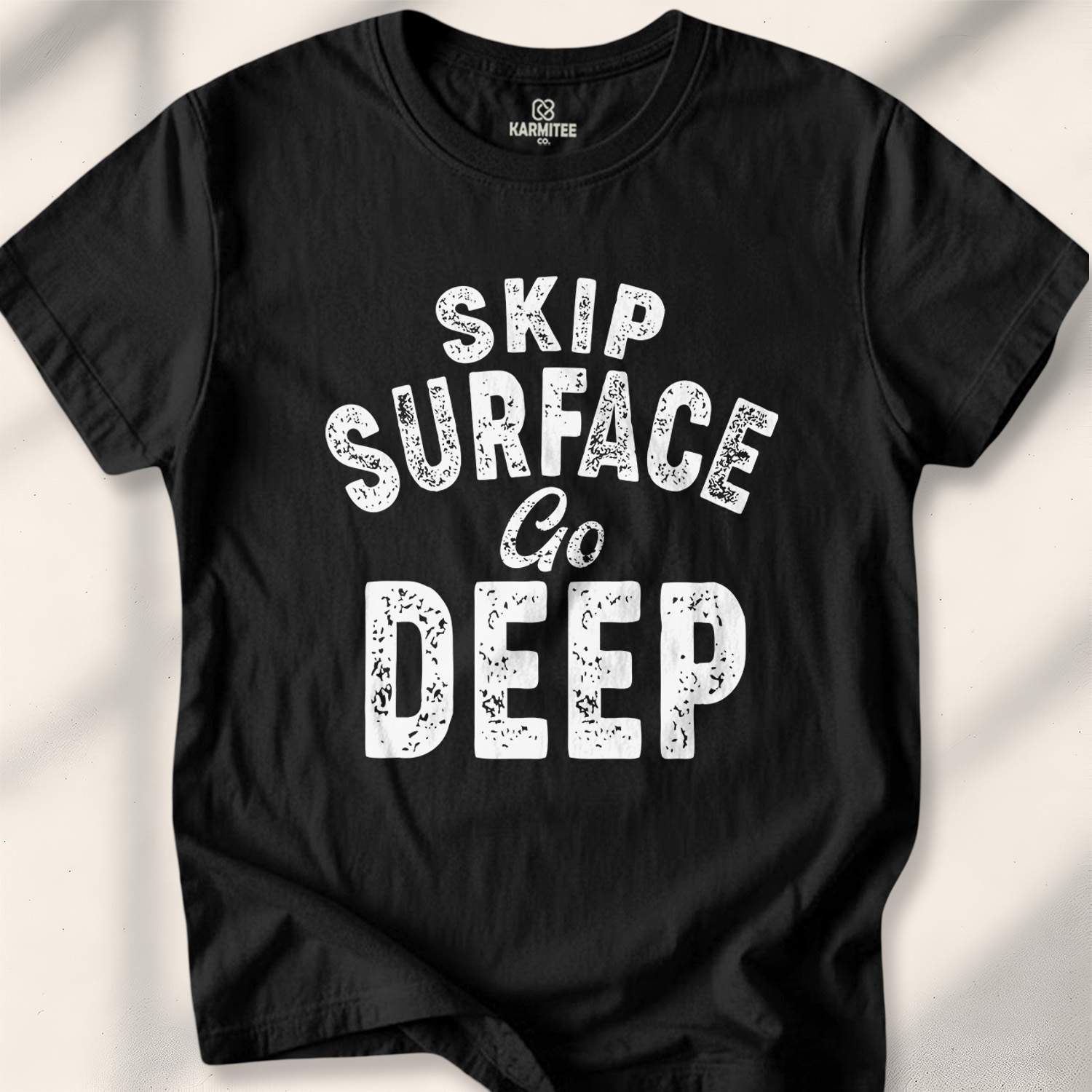 Skip Surface Go Deep T-shirt - Black