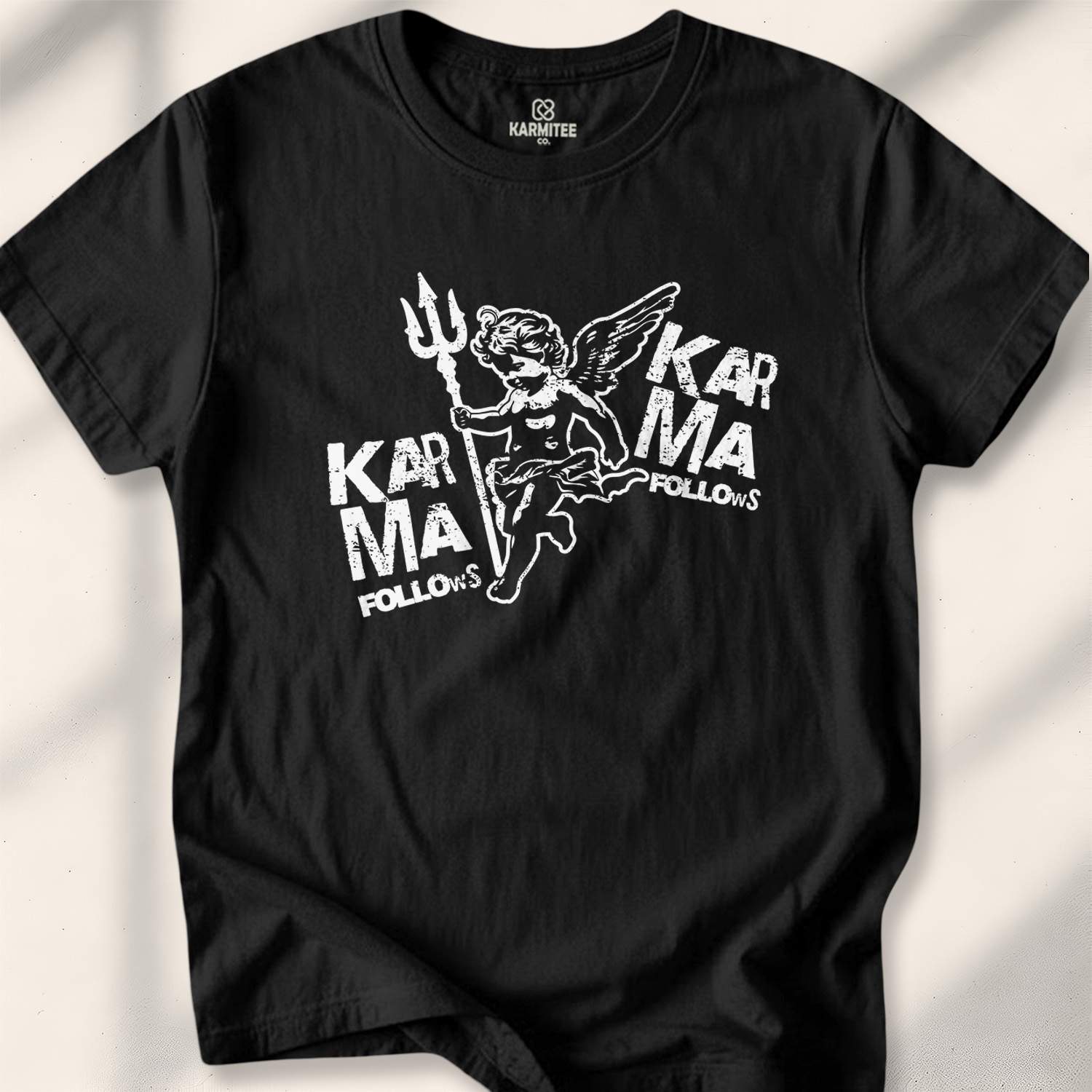 Karma Follows T-shirt - Black