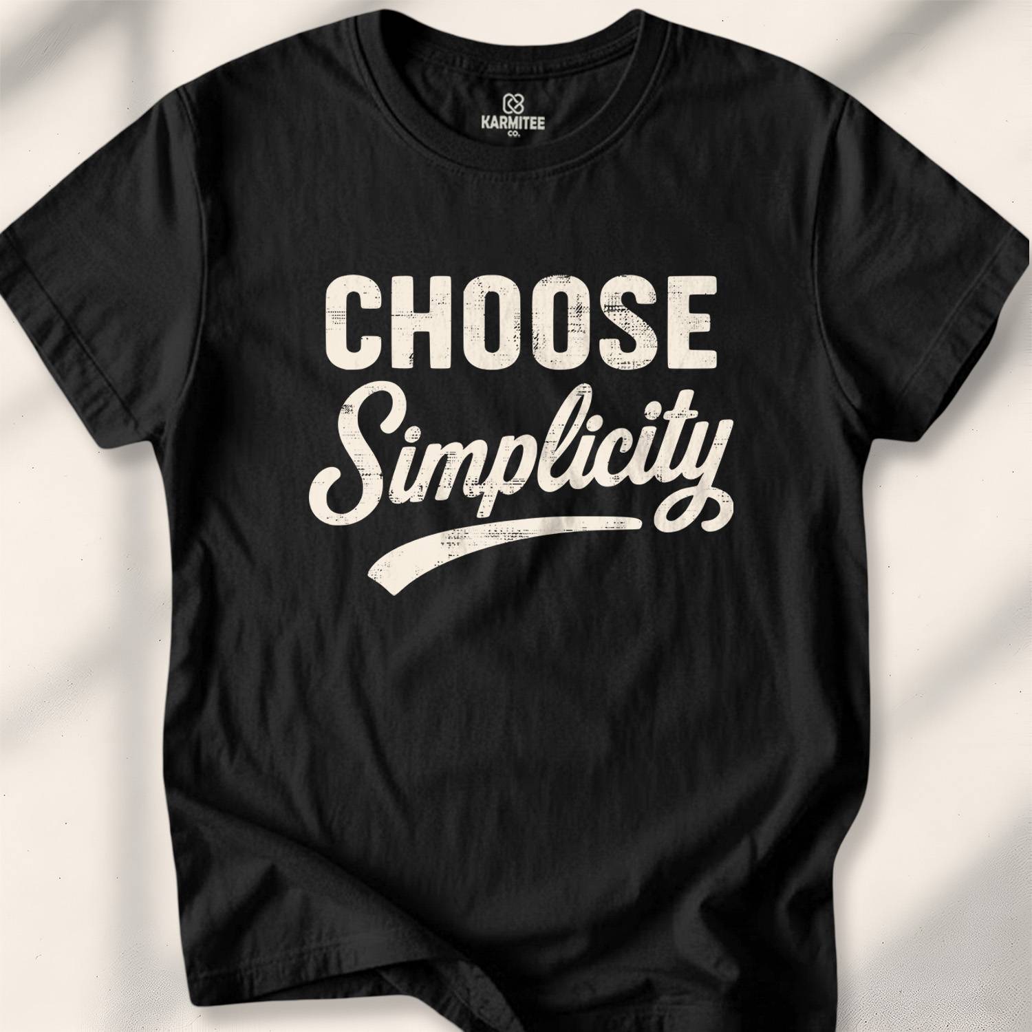 Choose Simplicity T-shirt - Black