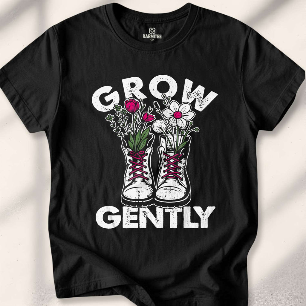 Grow Gently T-shirt - Black