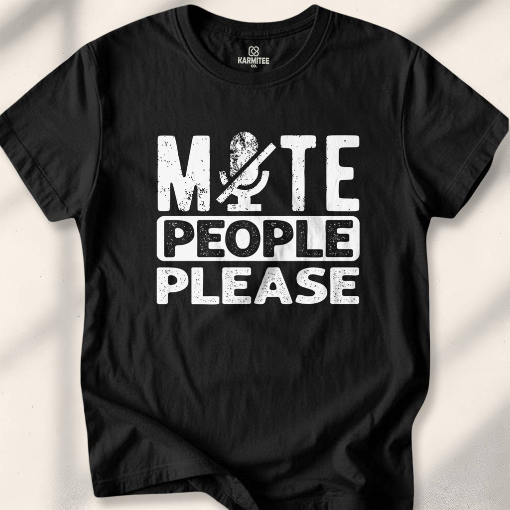 Mute People Please T-shirt - Black
