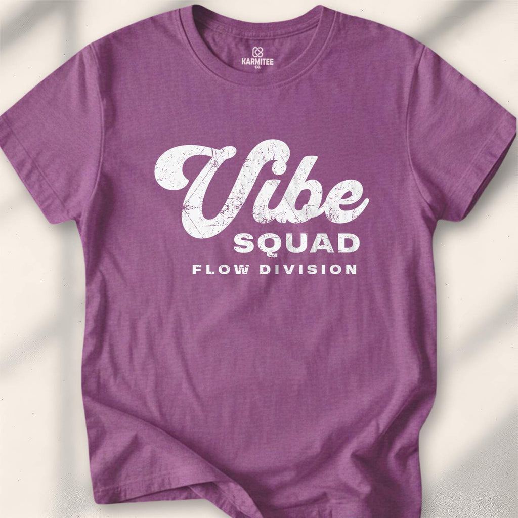 Vibe Squad Flow Division T-shirt - Heather Maroon