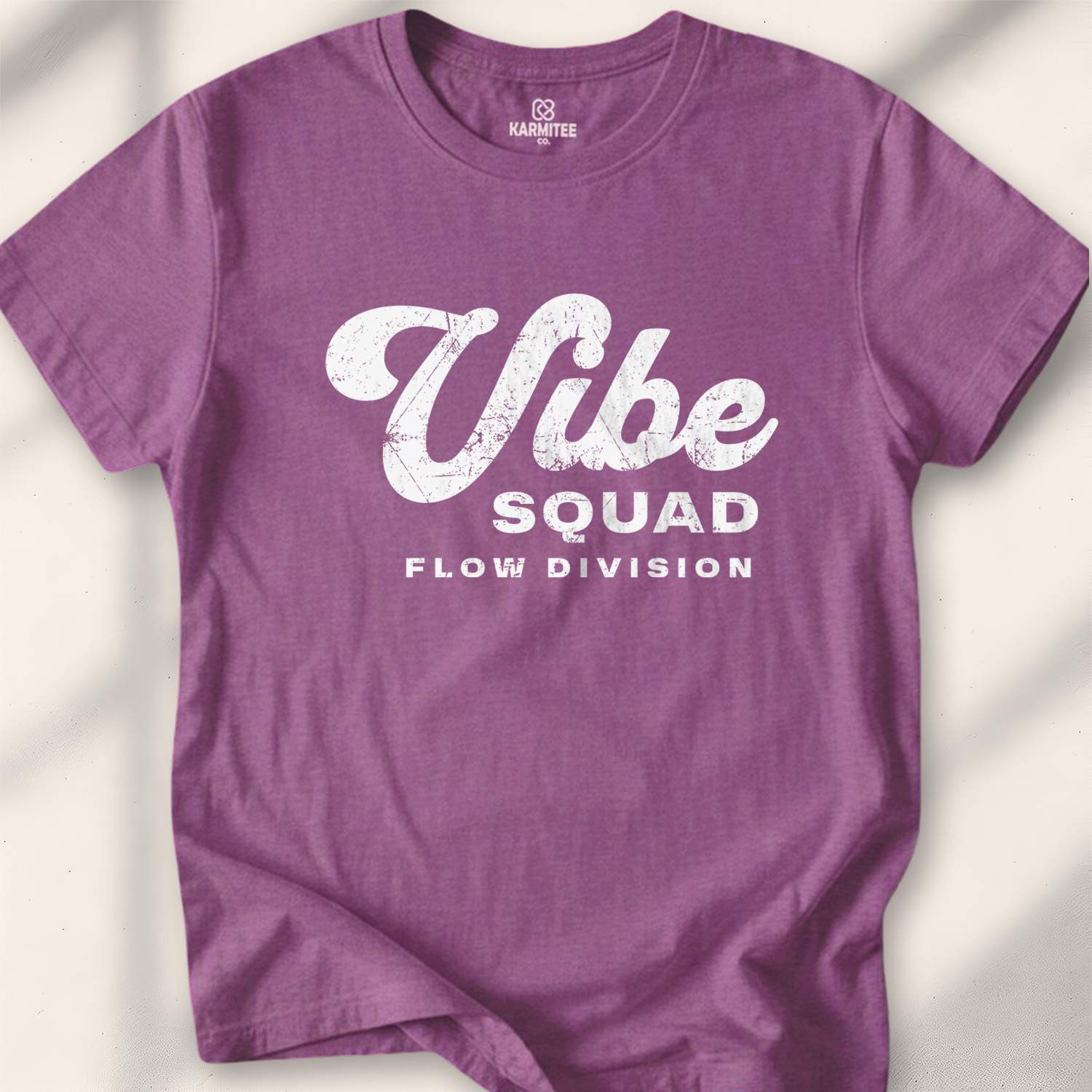 Vibe Squad Flow Division T-shirt - Heather Maroon