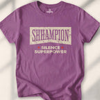Shhhampion T-shirt - Heather Maroon