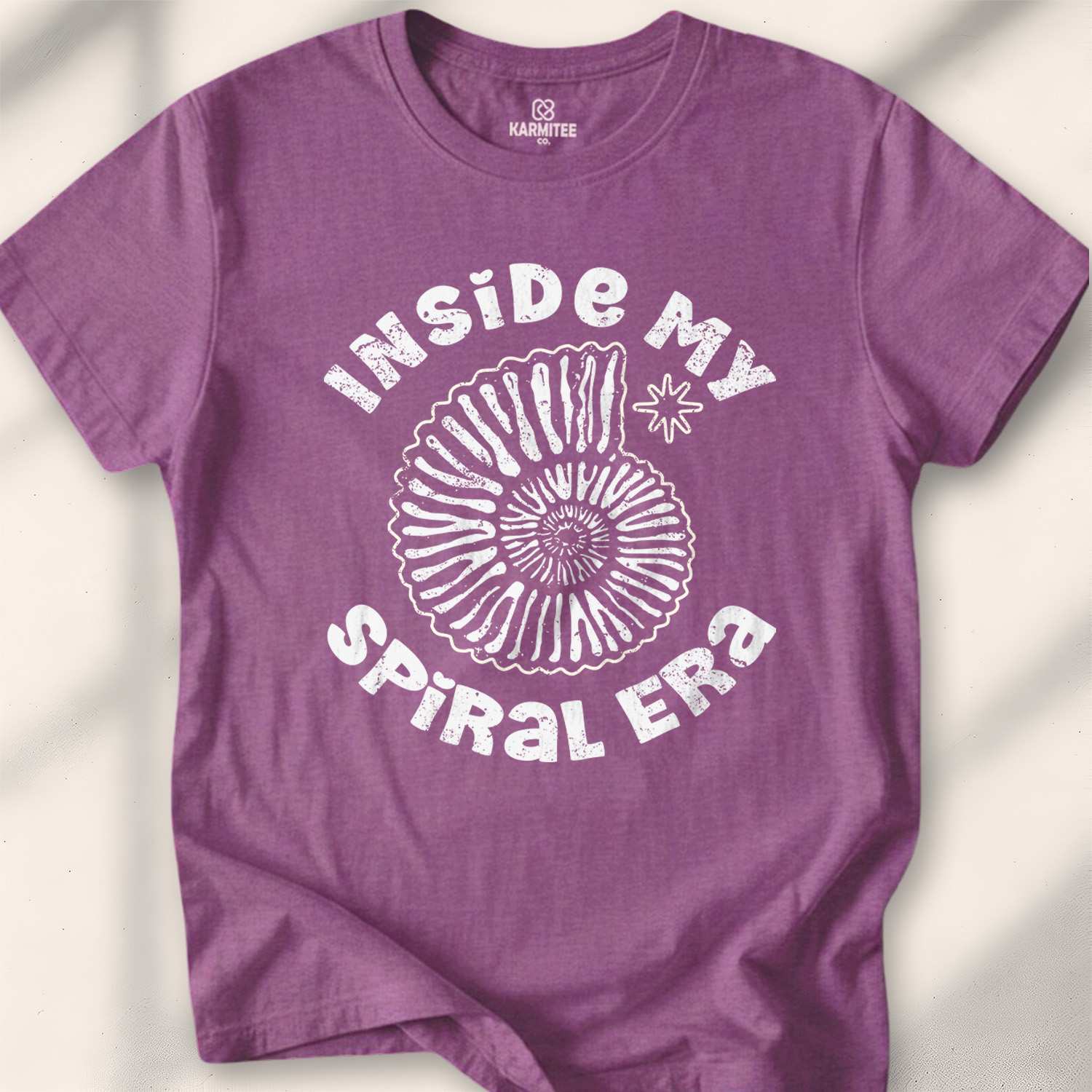 Inside My Spiral Era T-shirt - Heather Maroon