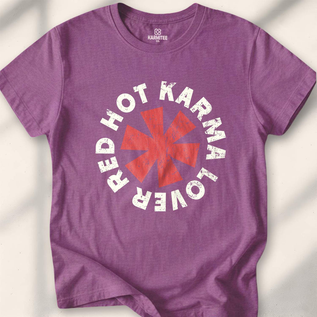 Red Hot Karma Lover T-shirt - Heather Maroon