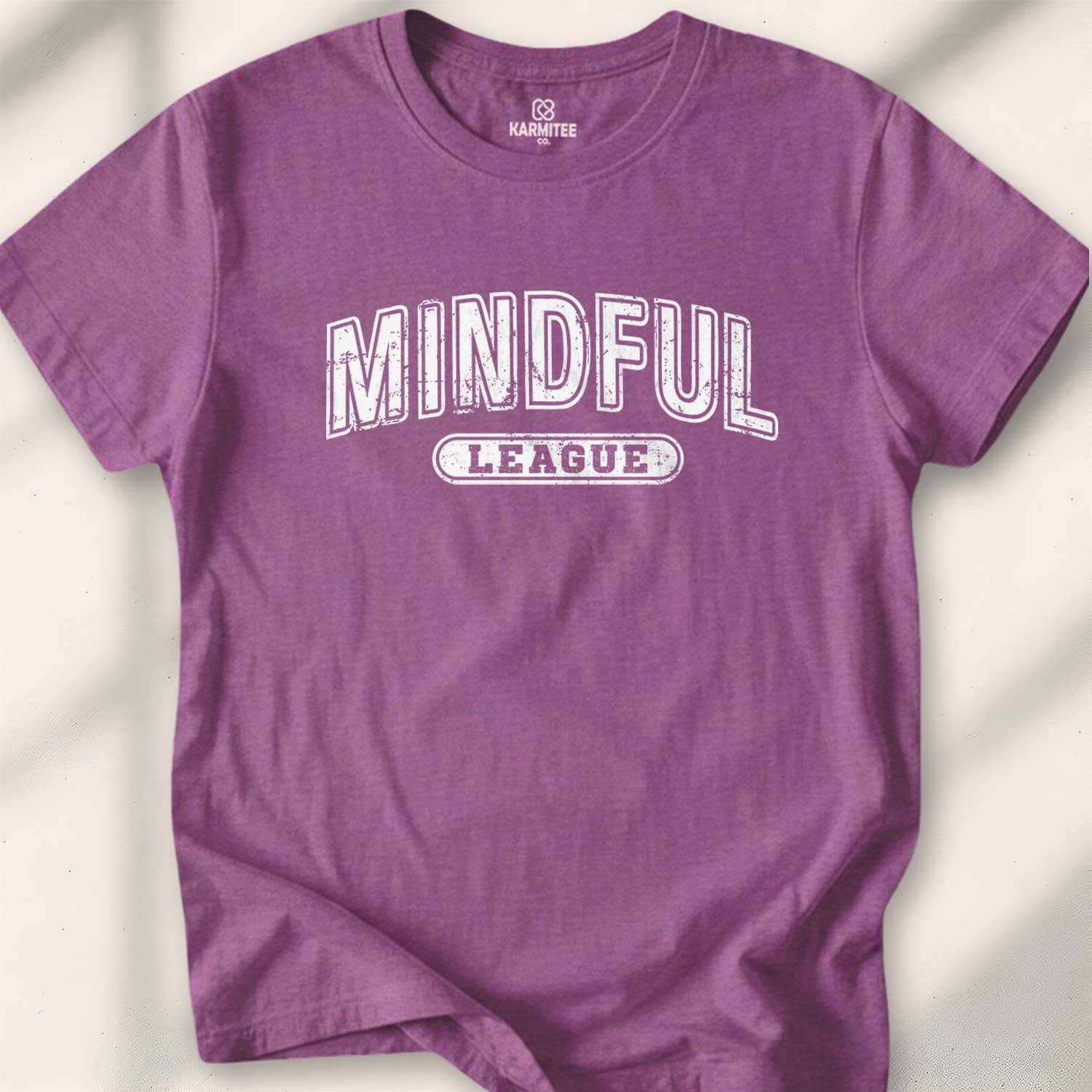Mindful League T-shirt - Heather Maroon