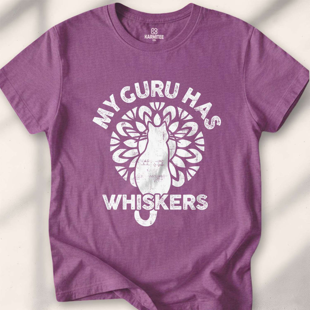 My Guru Has Whiskers T-shirt - Heather Maroon