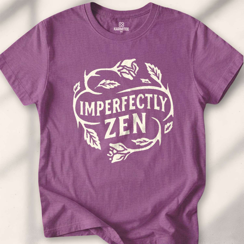 Imperfectly Zen T-shirt - Heather Maroon