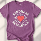 Kindness Revolution T-shirt - Heather Maroon