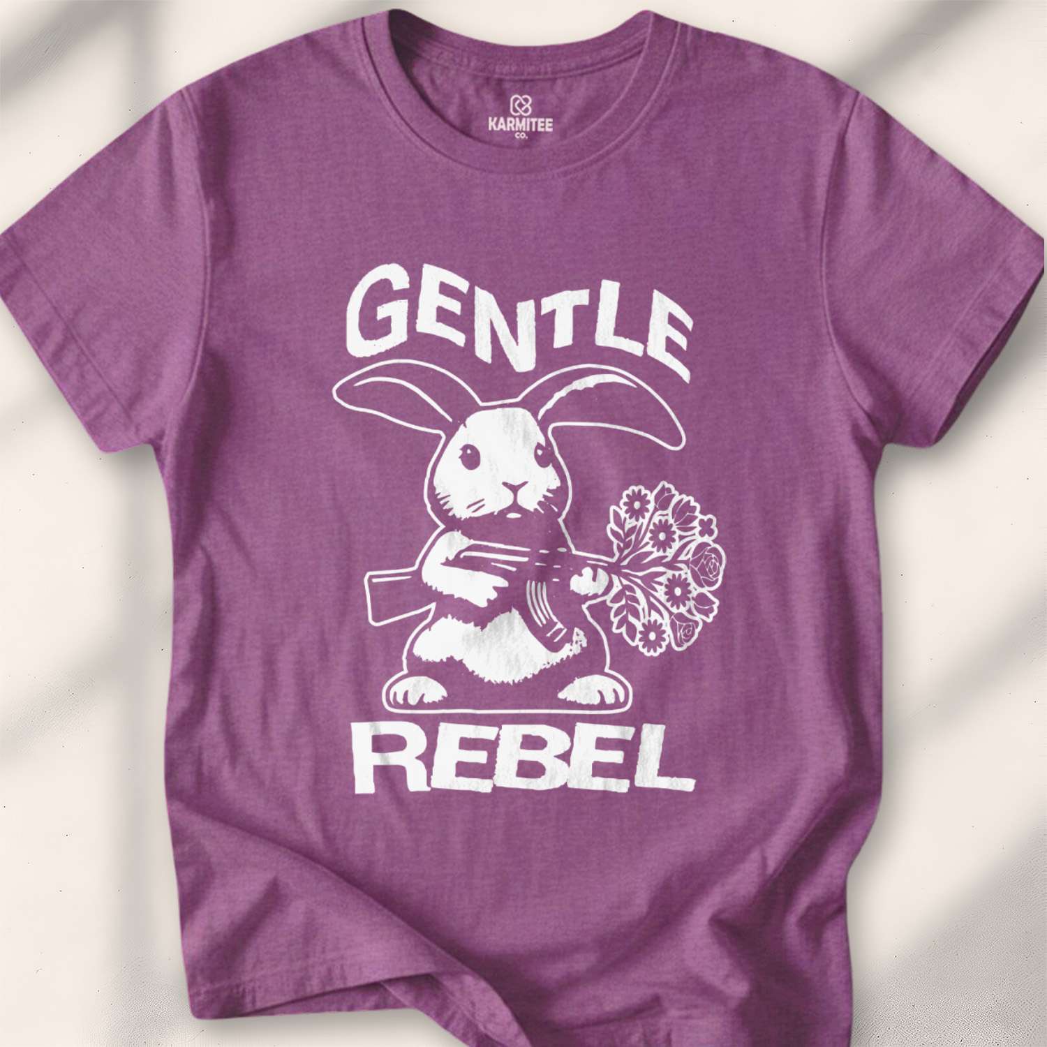 Gentle Rebel T-shirt - Heather Maroon