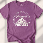 Peaceout Process T-shirt - Heather Maroon