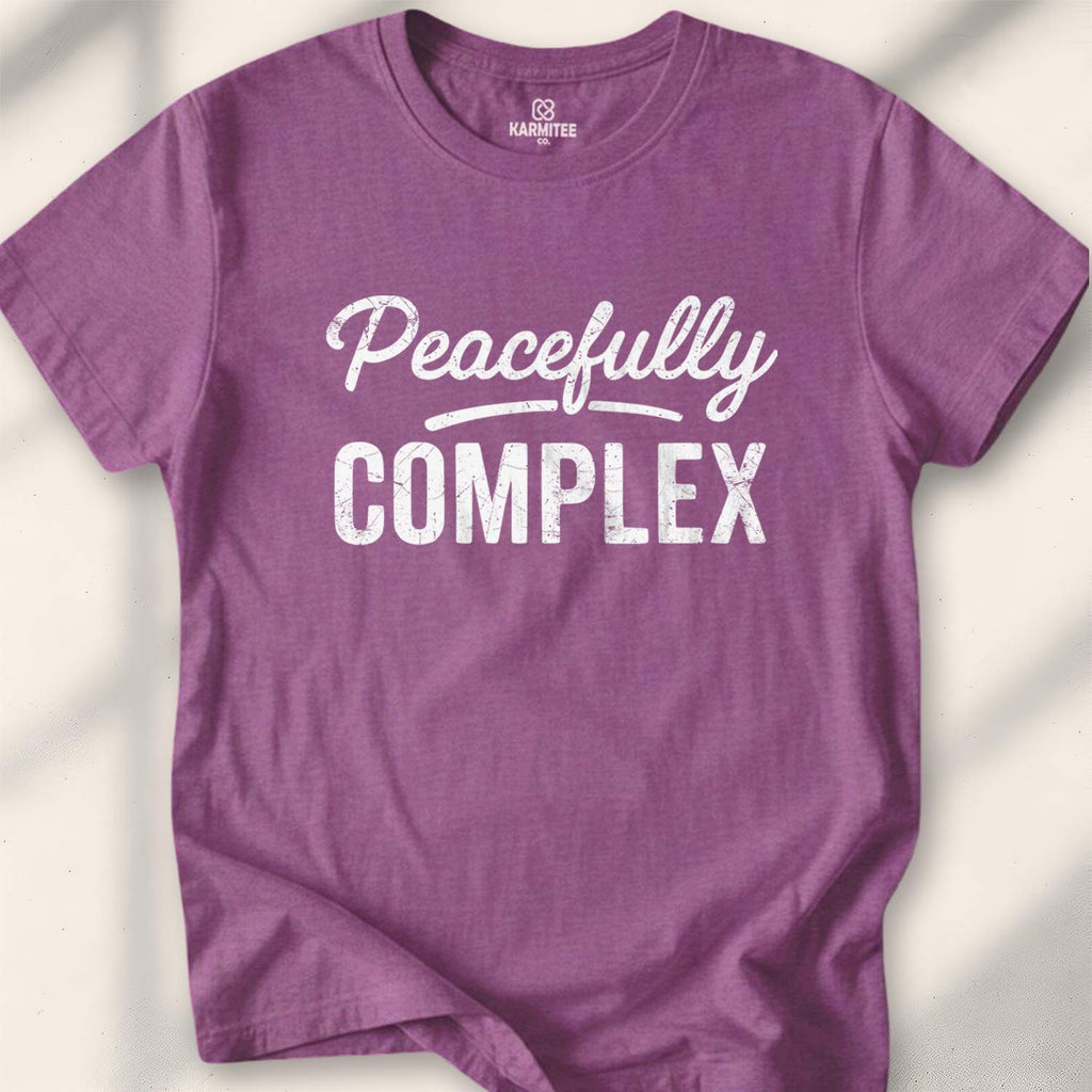 Pacefully Complex T-shirt - Heather Maroon