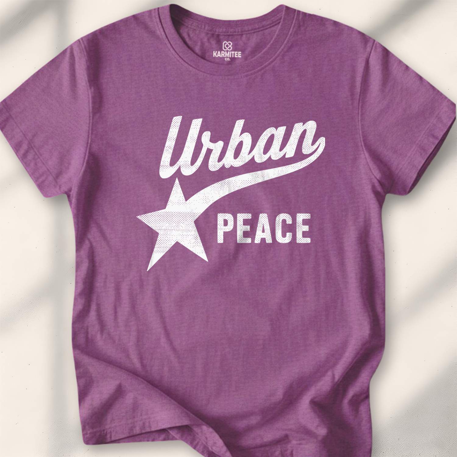 Urban Peace T-shirt - Heather Maroon