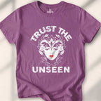 Trust The Unseen T-shirt - Heather Maroon