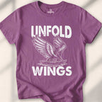 Unfold Wings T-shirt - Heather Maroon