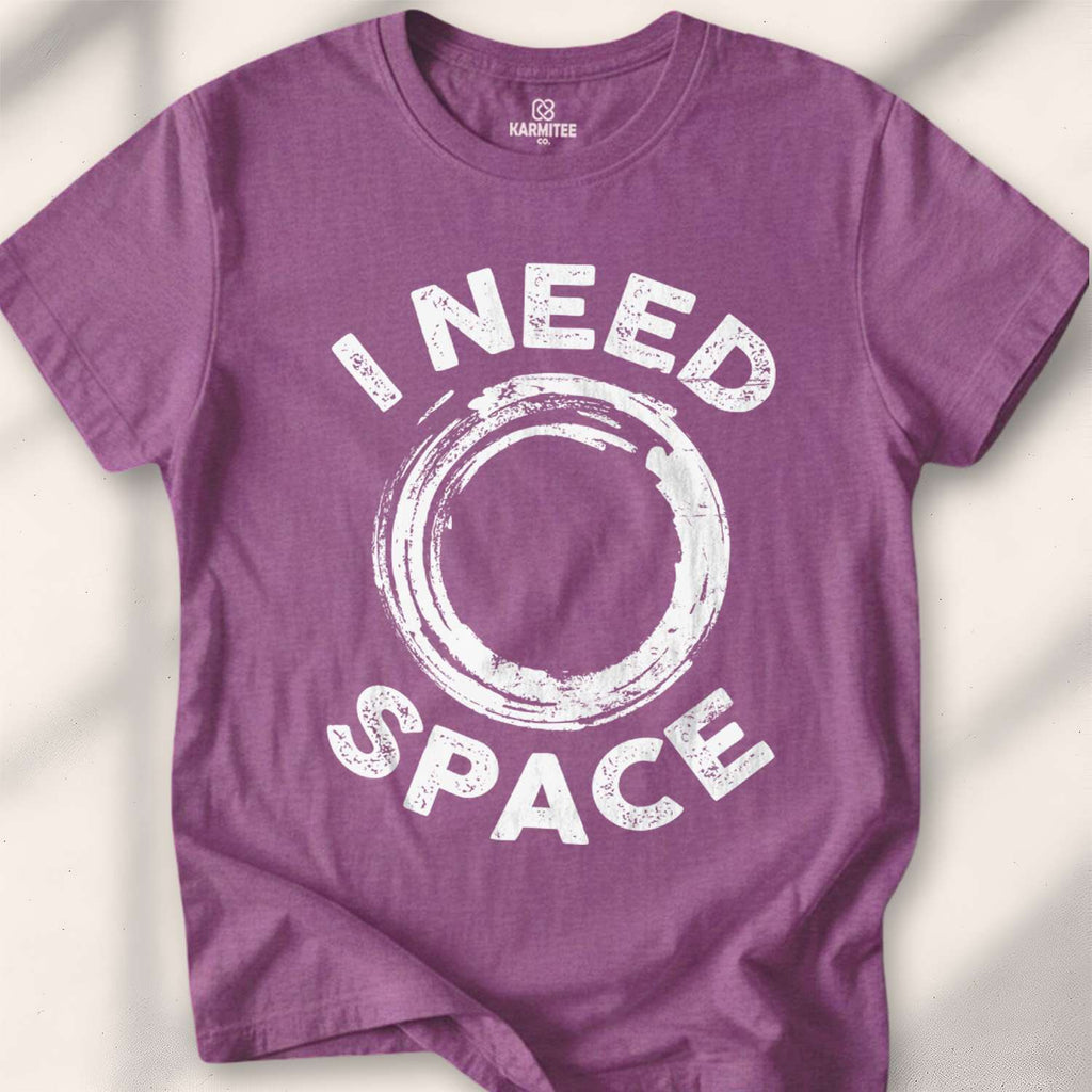 I Need Space T-shirt - Heather Maroon
