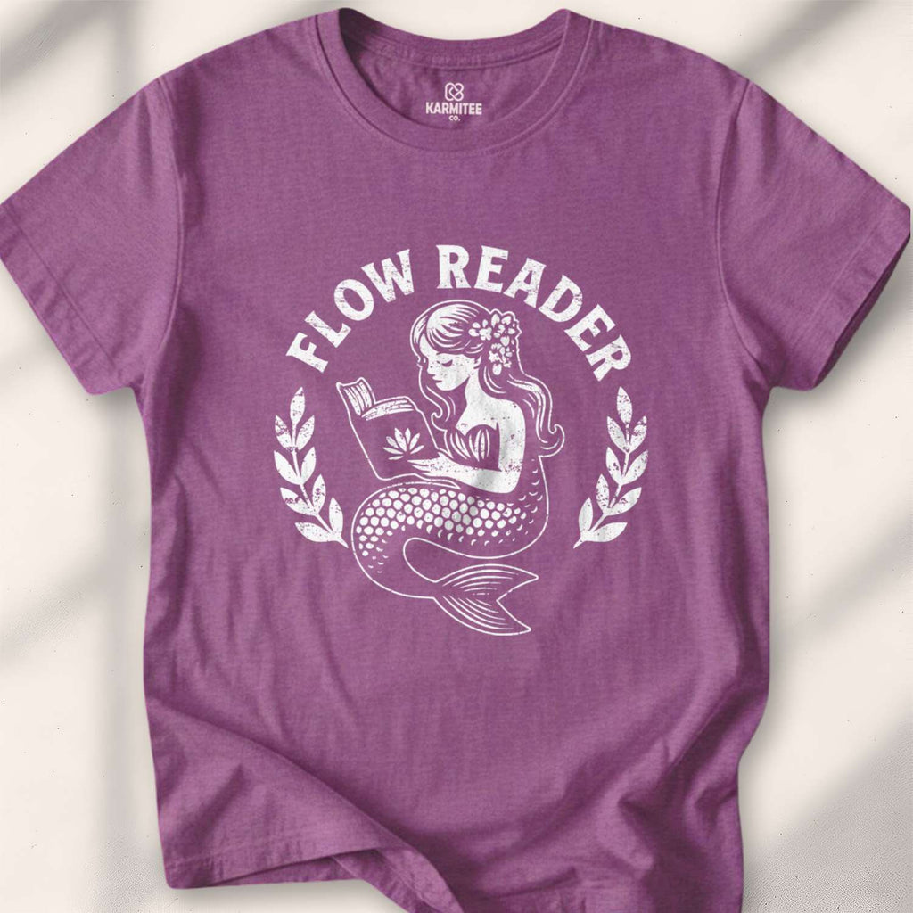 Flow Reader T-shirt - Heather Maroon