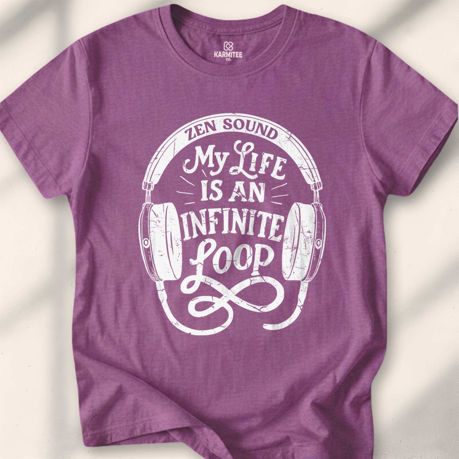 My Life Is An Infinite Loop T-shirt - Heather Maroon