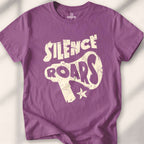 Silence Roars T-shirt - Heather Maroon