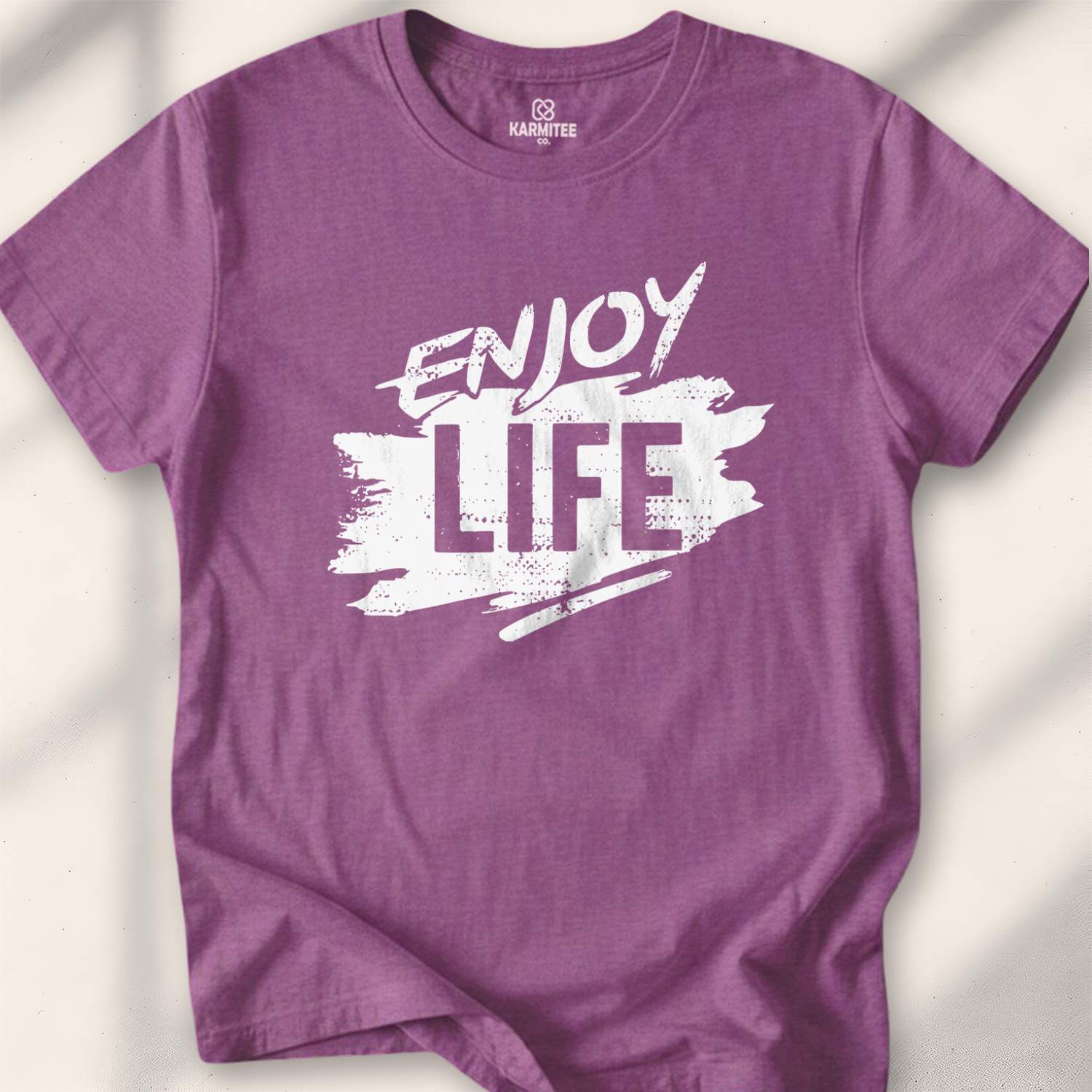 Enjoy Life T-shirt - Heather Maroon
