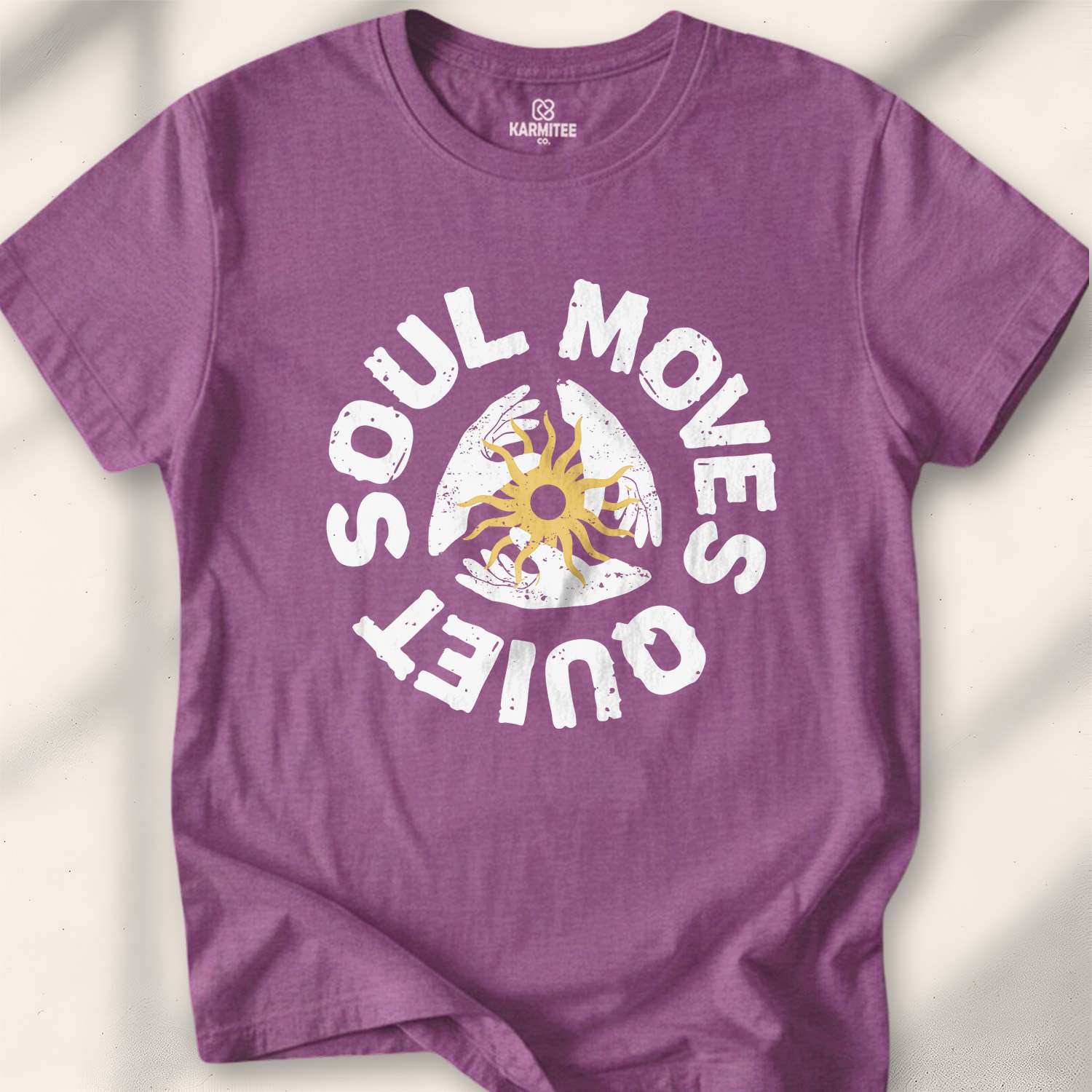 Soul Moves Quiet T-shirt - Heather Maroon