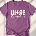 Vibe (Stay Soft Vibe Hard) T-shirt - Heather Maroon