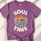 Soul Time T-shirt - Heather Maroon