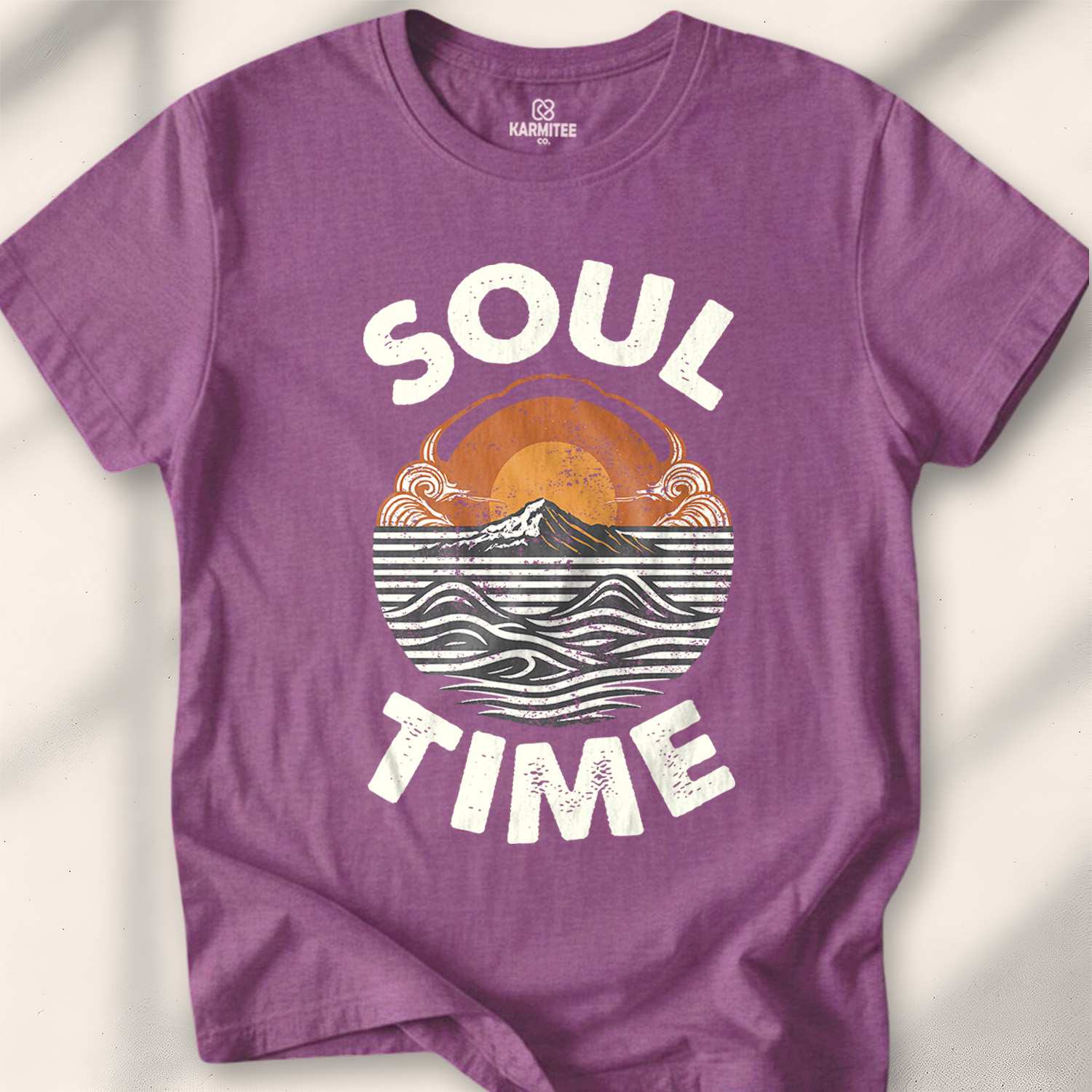 Soul Time T-shirt - Heather Maroon